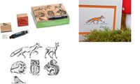 HEYDA Kit de tampons à motifs "animaux de la fôret",6 pièces (57301078)