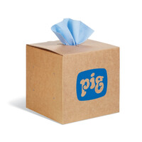 PIG All-Purpose Wischtücher, 24x42cm, feucht oder trocken abwischen, fusselarm, Blau, 900 Stück