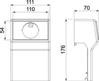 REHAU 17276841150 OPB.ROZET LEEG INC. DEKSEL 40