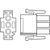 TE Connectivity Universal MATE-N-LOK Steckverbindergehäuse Stecker 6.35mm, 9-polig / 3-reihig Gerade, Kabelmontage für