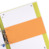 Oxford Trennstreifen, aus Karton 190 g/m², 1x8 cm gelocht, orange, Packung mit 100 Stück