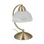Relaxdays Tischlampe Touch, Retro Design, E14-Fassung, dimmbare Nachttischlampe, Glas & Eisen, HBT 25 x 15 x 19 cm, gold