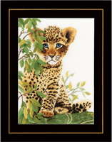 Counted Cross Stitch Kit: Little Panther (Evenweave)