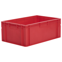 45L Euro Stacking Container - Solid Sides & Base - 600 x 400 x 235mm - Blue