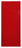 Vollblech-Seitenblende, 90 x 1300 x 400 mm (H x T), RAL 3000 feuerrot