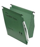 Rexel Crystalfile Classic 275 V-Base Foolscap Lateral File Green (Pack 50)
