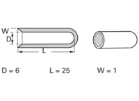 Isolierkappe, Innen Ø 6 mm, L 25 mm, schwarz, PVC, -35 bis 85 °C, DERAY-IOK 6X25