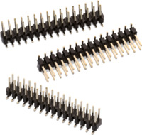 Stiftleiste, 8-polig, RM 2.54 mm, gerade, schwarz, 61030821121