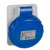 CEE Anbausteckdose, 5-polig, 16 A/200-250 V, blau, IP67, PKY16F725