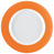 Teller flach Multi-Color; 17.8x1.8 cm (ØxH); weiß/orange; rund; 6 Stk/Pck