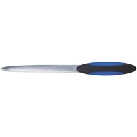 Brieföffner Soft mit gerade Klinge, 23cm, Edelstahl, schwarz/blau WEDO 147954