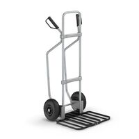 Sack truck with runners, zinc plated