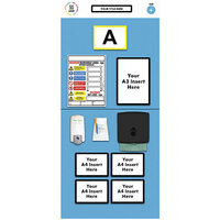 Pannello informativo per scaffalature con campo singolo