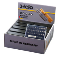 Felo Display 10 x Bit-Box Industrie mit Gürtelclip 31-tlg.