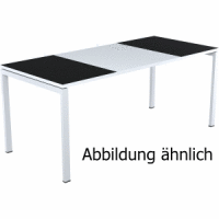 Schreibtisch HxBxT 75x140x80cm grau/schwarz