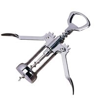 Lever Bottle Opener Made of Stainless Steel with Crown Bottle Opener Top