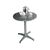 Bolero Round Bistro Table Made of Stainless Steel and Aluminium - 720X800mm