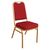 Bolero Squared Back Banqueting Chair Seat in Red - Steel Frame - Pack x4 - 895mm