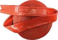 Feuerschutzschlauch Silikon/Fiberglas, rot, 70 x 78,60mm STRECKE