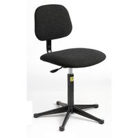 Anti-static chairs - Metal 5 star base with glides, height adjustment 460-660mm - charcoal fabric