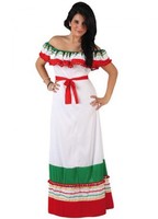 Disfraz de Mexicana Tricolor para mujer XL