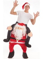 Disfraz de Papa Noel a hombros de gran calidad para adultos Universal Adulto
