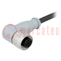Plug; M12; PIN: 4; female; A code-DeviceNet / CANopen; 3m; cables