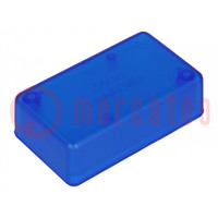 Boîtier: universelles; X: 35mm; Y: 60mm; Z: 20mm; 1551; ABS; bleu; IP54