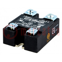 Relay: solid state; Ucntrl: 90÷280VAC; 25A; 24÷280VAC; -40÷80°C