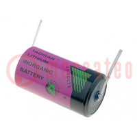 Bateria: litowa (LTC); 3,6V; C; 8500mAh; nieładowalna; Ø26,2x50mm