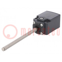 Limit switch; rubber seal,spring, total length 104,5mm; 6A