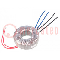 Transformer: toroidal; 160VA; 230VAC; 30V; 30V; 2.66A; 2.66A; H: 45mm