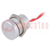 Switch: piezoelectric; Pos: 2; SPST-NO; 0.2A/24VDC; IP68; OFF-(ON)