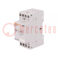 Contactor: 4-pole installation; 32A; 220÷230VAC,220÷230VDC