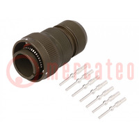 Connector: military; plug; male; PIN: 7; size 16S; aluminium alloy