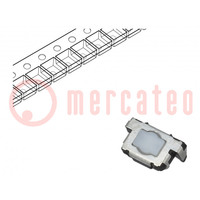Microswitch TACT; SPST; Pos: 2; 0.02A/12VDC; SMT; 6x3.5x3.5mm