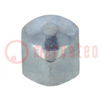 Nut; hexagonal; M10; 1.5; 6 steel; Plating: zinc; 17mm; BN 154; dome