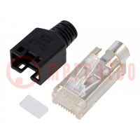 Plug; RJ45; TM11P; PIN: 8; Cat: 3; shielded,with protection; 5mm