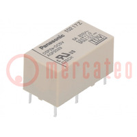 Relay: electromagnetic; DPST; Ucoil: 5VDC; Icontacts max: 5A; 83Ω