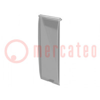 Panneau avant; 37.5 Railbox Compact Vertical; transparent