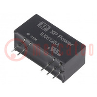 Convertidor: DC/DC; 2W; Uentr: 4,5÷9V; Usal: 12VDC; Isal: 167mA; SIP