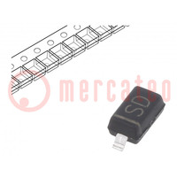 Diode: Schottky rectifying; SMD; 20V; 0.5A; SOD123