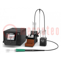 Soldering station; Power: 250W; 90÷500°C; ESD; Display: LCD