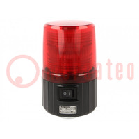 Signaalgever: licht; knipperlicht; rood; PFH-BT; Lichtbron: LED