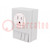 USA-type socket; 120VAC; 15A; IP20; for DIN rail mounting