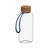 Artikelbild Trinkflasche "Natural", 1,0 l, inkl. Strap, transparent/blau