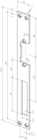 TÊTIÈRE PLATE 250X25 MM HZ FIXATION PARALLÈLE - EFF - -------02101-01 EFF EFF