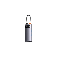 BASEUS HUB 4 EN 1 METAL GLEAM SERIES, USB-C A 3 X USB 3.0 + ETHERNET RJ45
