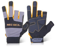 Mec Dex Work Passion Tool Mechanics Glove Grey / Gold S (Pair)