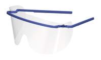 DURABLE Augenschutzvisier, aus glasklarer Folie, Made in DE, dunkelblau